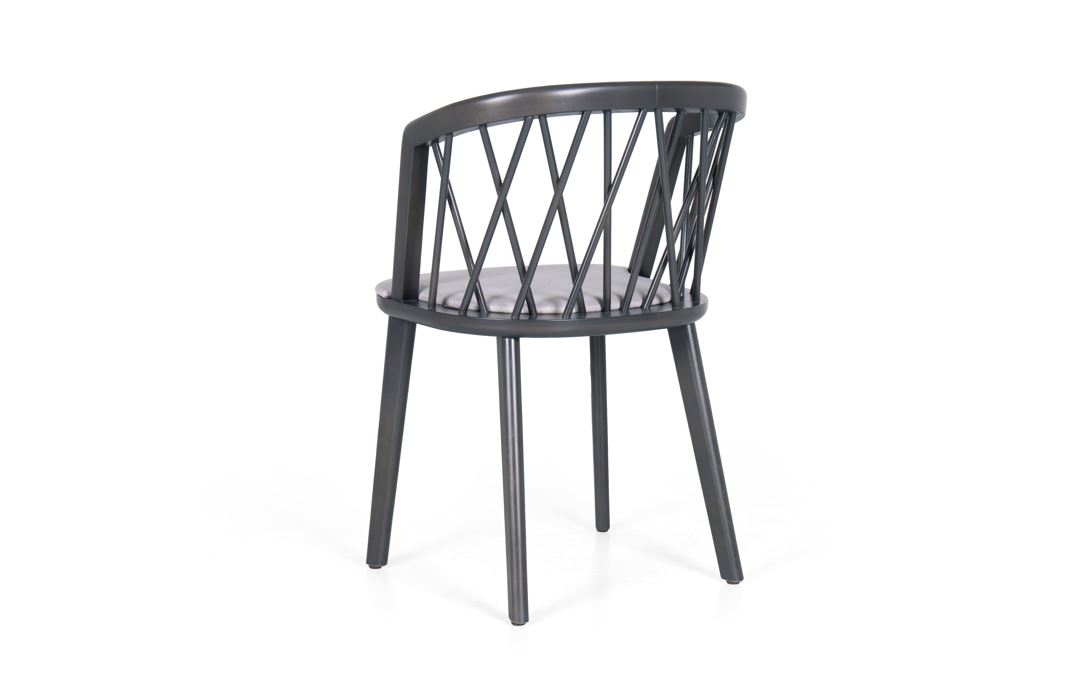 Hospitality Dining Natural Dining Chair, back view